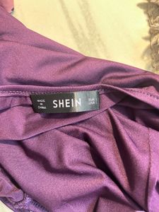 Purple Ruched Bodycon Dress