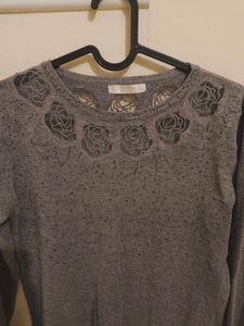 Grey Woolen Top