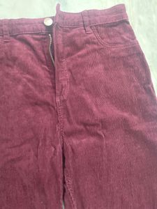 Burgundy Corduroy Pants