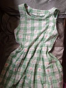 Floral Checkered Dress