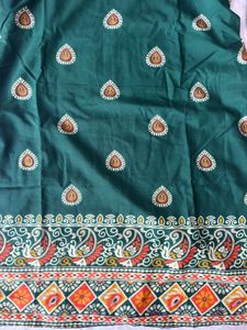 Green Printed Short Kurti