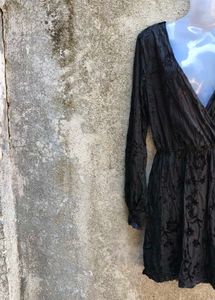I. SEXY FULL SIZE DEEP NECK DRESS