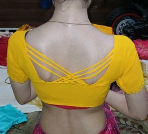 yellow color blouse