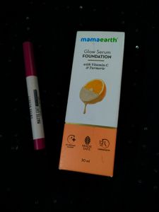 Mamaearth Foundation & Swissbeauty Crayon Lipstick