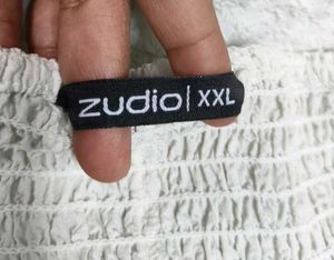 Zudio White A-line Dress.