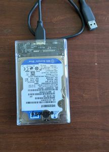 WD 320GB HDD with enclosure and USB (