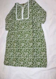Patterned Orange Tunic Top Buy 1 Get Free