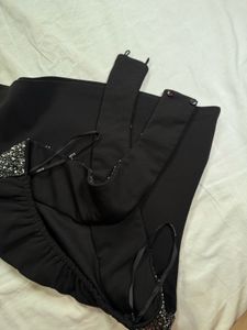 Halter neck embellished top