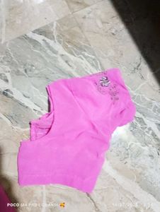 Pink Embellished Saree