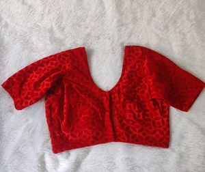 RED VELVET BLOUSE