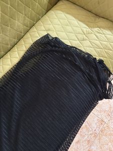 Black Striped Dupatta