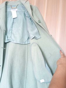 Elegant Mint Green Over Coat