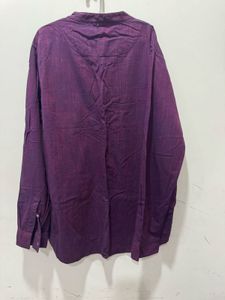 Stylish Purple Cotton Kurta