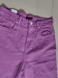 ginger by lifestyle purple wide leg jeans, fringe