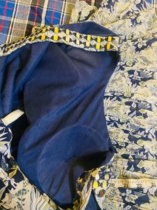 One Piece Ethnic Flarred Gown With Choker Dupatta