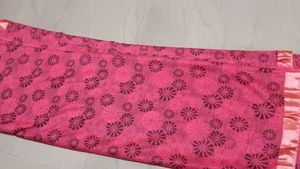 Pink Printed Saree
