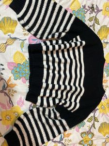 Striped Knit Sweater
