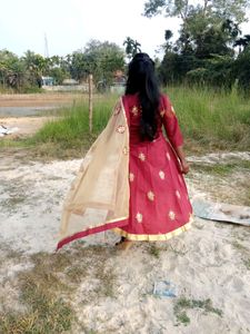 Designer High low kurti with dupatta