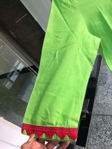 Parrot Floor Length Kurta