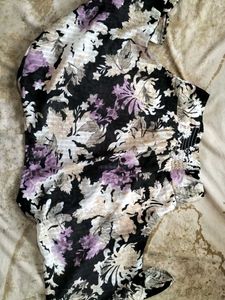 Floral Print Sheer Top