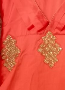 Diomond Work Fanta Color Gown