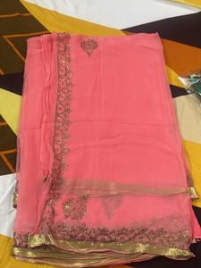 Pink Color Saree