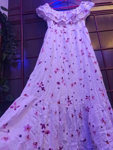 Floral Off-Shoulder Maxi Dress