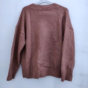 Mauve Woolen Pullover