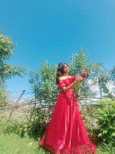 Aesthetic Princess 👑 Off-Shoulder Gown