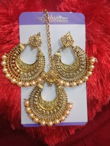 Earring With Maang Tikka