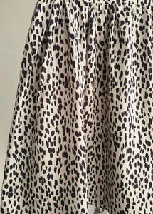 Korean Printed Puff Sleeve Dress