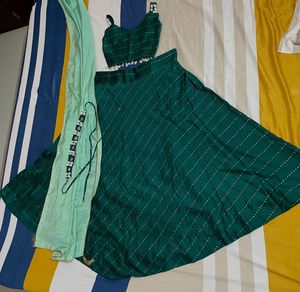 Green Lehenga For Women
