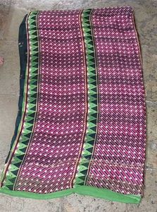 Elegant satin belt Printed Saree