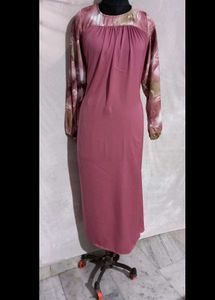 Beautiful Silk Crep Abaya Dress