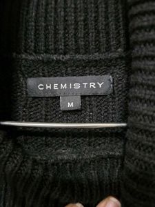 Black Turtleneck Knit Dress