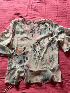Sheer Floral Top