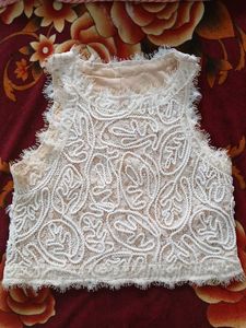 Lace Detail Sleeveless Top