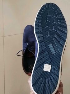 Blue Suede Casual Shoes