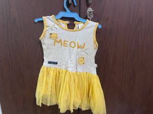 Yellow Frock For 0-1 Yr Girl