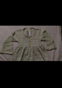 Light Green Short Kurti For School And College