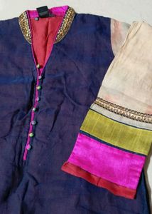 Colorful Embellished Kurti 💚