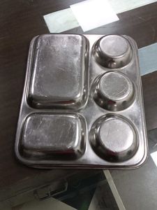 Compartment Stainless Steel Thali 2 Set