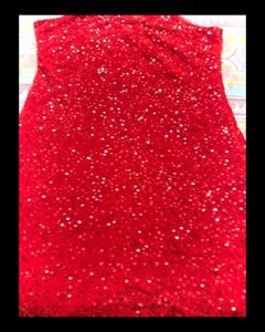 Red Shimmery Dress
