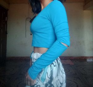 Pack Of 2 Crop Fitted Tops