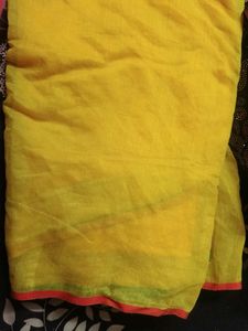 Elegant Yellow Saree