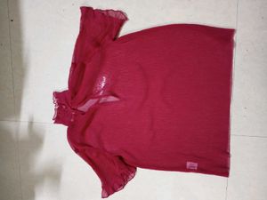 Pink Transparent Top