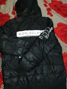 Black Puffer Jacket with Hood