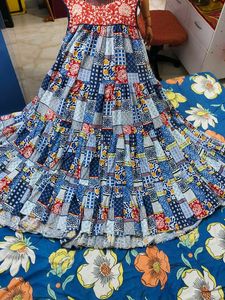 Patchwork Print Dress