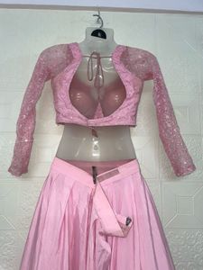 SATIN LEHENGA CHOLI