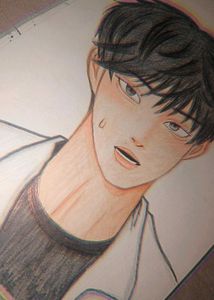 Handmade Drawing of A Frictional Character